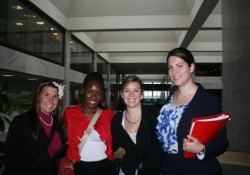Interns at work